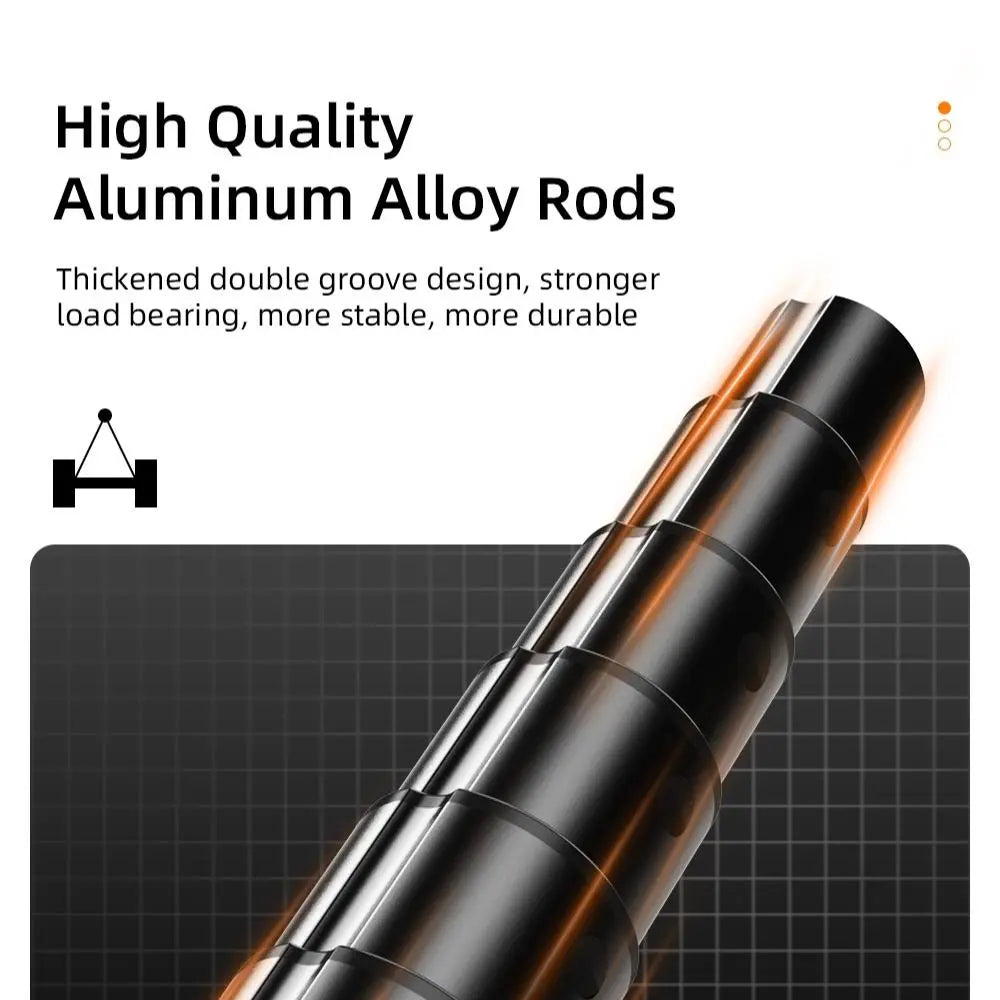 1.83M Selfie Stick Tripod for Vlogging, Aluminum Telescoping Smartphone Holder with Wireless BT Remote Control, Extendable Cellphone Tripod Cold Shoe Accessories, Adjustable Phone Content Creator Tool, Stocking Fillers Gift